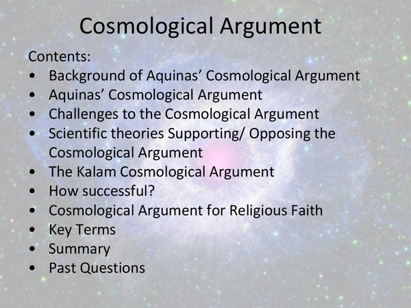 cosmological argument aquinas