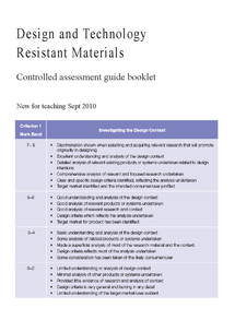 Aqa resistant materials coursework deadline