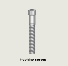 a machine screw (http://www.bbc.co.uk/schools/gcsebitesize/design/images/dt_m_mmc_ca_04c.gif)
