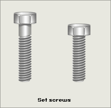 a set screw (http://www.bbc.co.uk/schools/gcsebitesize/design/images/dt_m_mmc_ca_04e.gif)