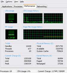 task manager showing processor and memory usage (http://www.bbc.co.uk/schools/gcsebitesize/ict/images/task_manager.gif)