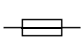 a rectangle lying flat with one horizontal line running through the centre of it and out of both sides (http://www.bbc.co.uk/schools/gcsebitesize/science/images/ph_elect01_h.gif)