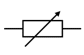 a rectangle lying flat with an arrow running through it at a 45 degree angle. two horizontal lines run out of the sides of the rectangle (http://www.bbc.co.uk/schools/gcsebitesize/science/images/ph_elect01_j.gif)