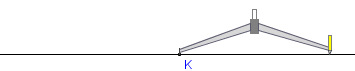 Geometry construction with compass and straightedge or ruler or ruler (http://www.mathopenref.com/images/constructions/constperplinepoint/step1.png)