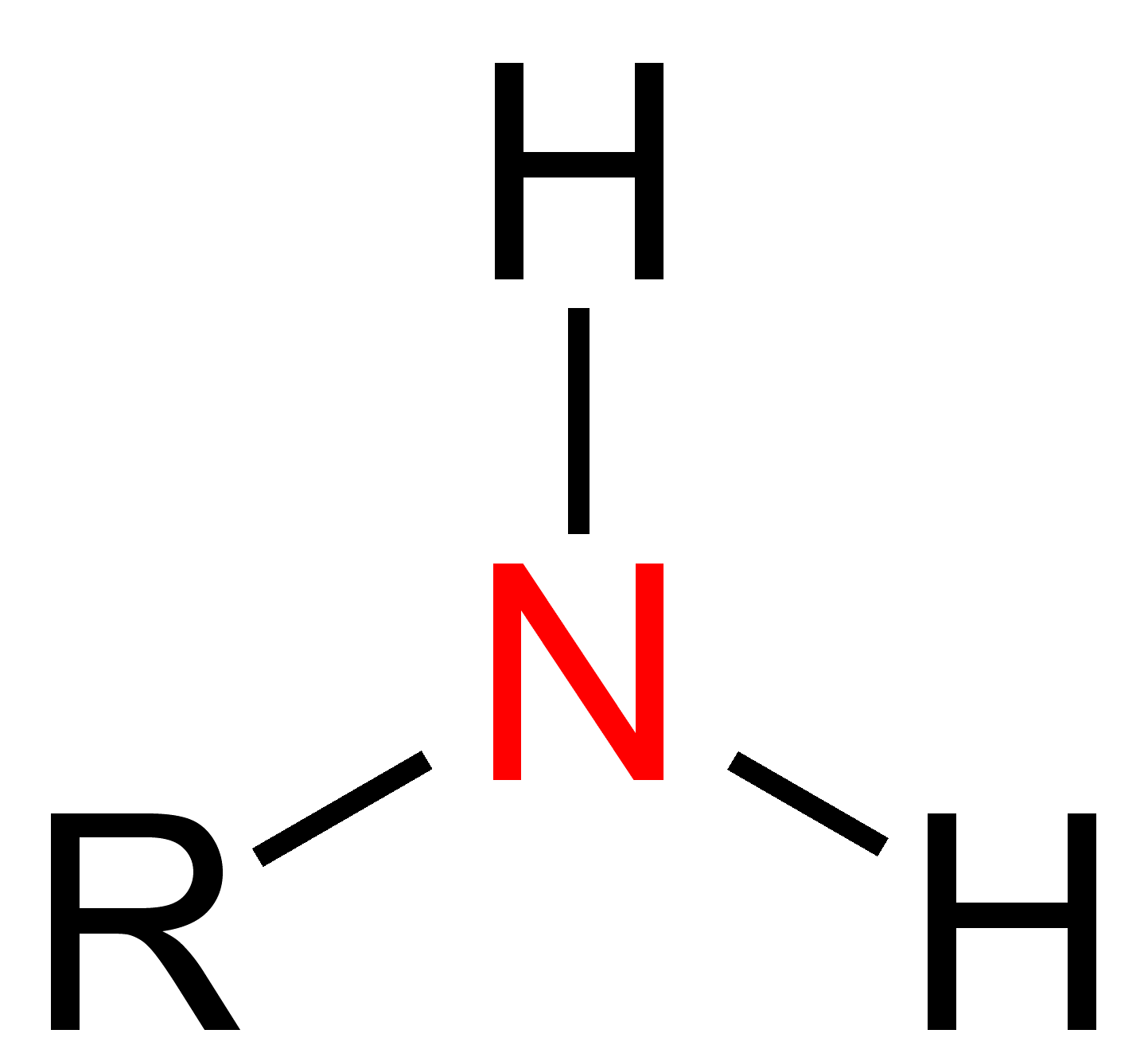 Image result for AMINE (http://upload.wikimedia.org/wikipedia/commons/9/90/Prim._Amine_Structural_Formulae_V.1.png)