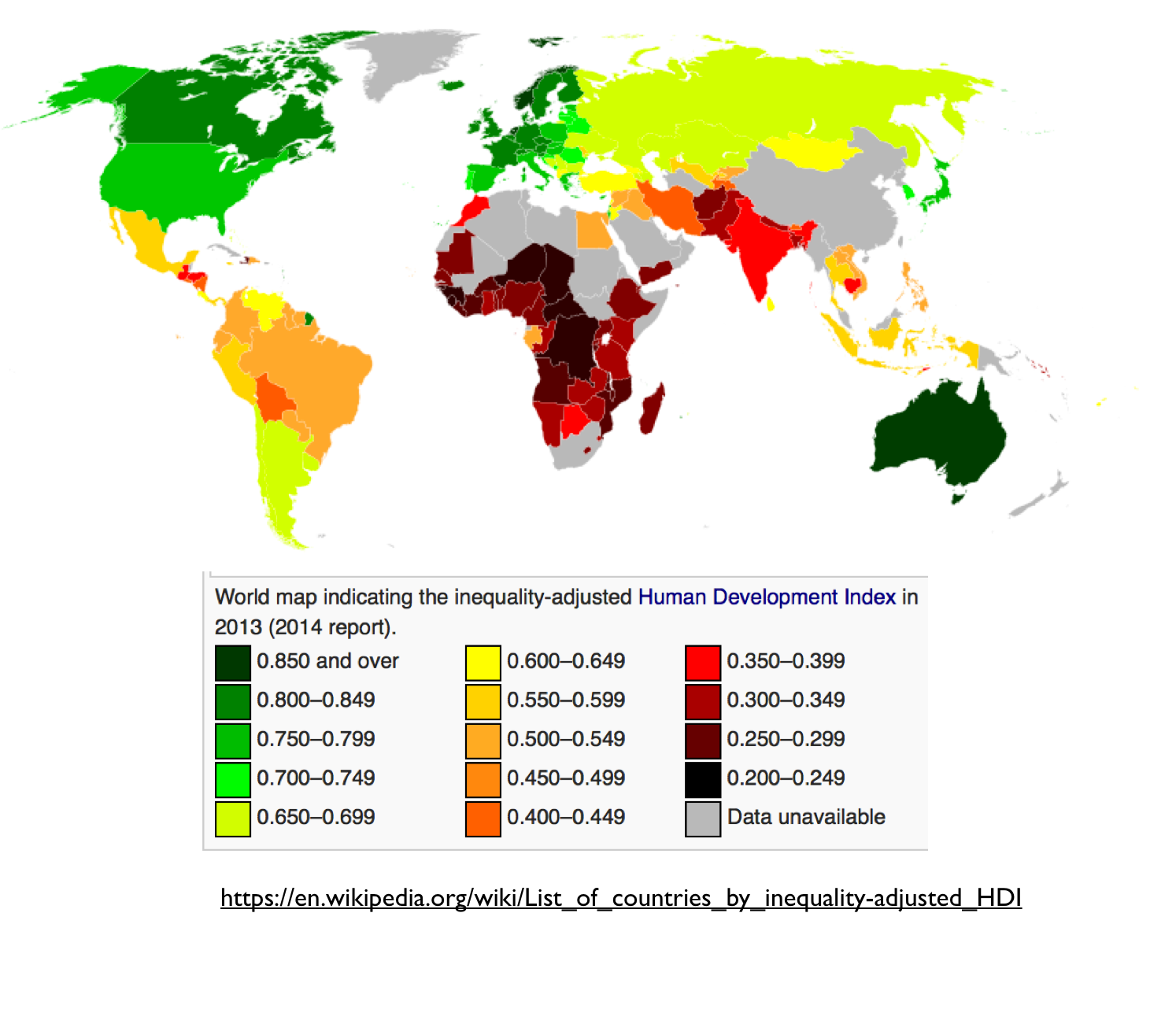 Image result for hdi (http://www.geocurrents.info/wp-content/uploads/2015/09/HDI-Inequality-Adjusted-World-Map.png)