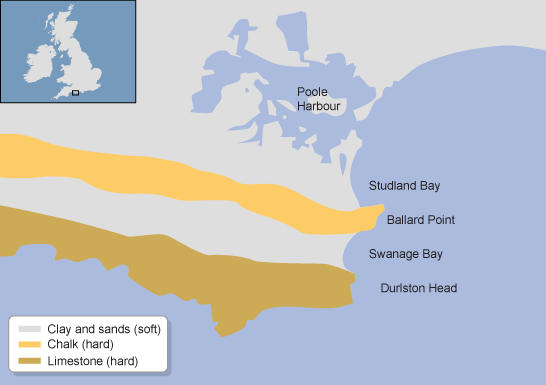 Image result for swanage bay diagram (http://www.bbc.co.uk/staticarchive/a4c3b65b2850a6fa627463f048ecd55faf6a3dfd.gif)