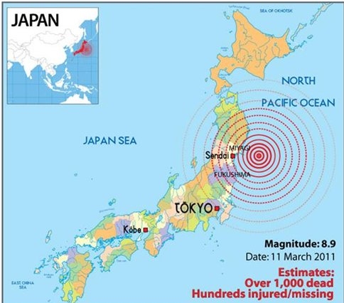 Image result for japan earthquake 2011 diagram (http://kidsdaily.files.wordpress.com/2011/04/japan-earthquake-map.jpg)