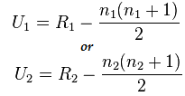 Image result for mann whitney u formula (http://www.statisticshowto.com/wp-content/uploads/2015/08/mann-whitney-u-test.png)