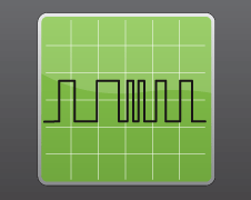 the signal is a continuous line that goes up, down and across in straight lines with no curves (http://www.bbc.co.uk/schools/gcsebitesize/science/images/ph_waves11.gif)