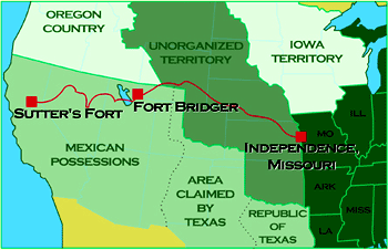 Map showing Donner Trail (http://www.bbc.co.uk/schools/gcsebitesize/history/images/hist_donner_map.gif)