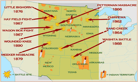 Map showing major battles between white and Native Americans (http://www.bbc.co.uk/schools/gcsebitesize/history/images/hist_battle_map.gif)