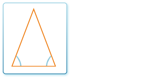 An Isosceles triangle (http://www.bbc.co.uk/staticarchive/dcfb78b04968c6662d8c0d5a79124b680c24ce6e.gif)