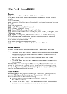 AQA GCSE History Paper 2 - Germany - Document in GCSE History - Get ...