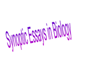 A level biology synoptic essay titles