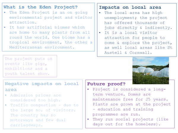 eden project geography case study