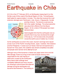 chile earthquake case study bbc bitesize