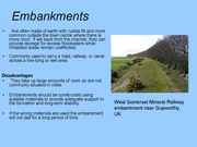 embankments walls levees