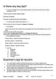 leisure and tourism gcse past papers