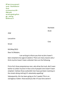 Persuasive letter to council - Document in Fun Fun